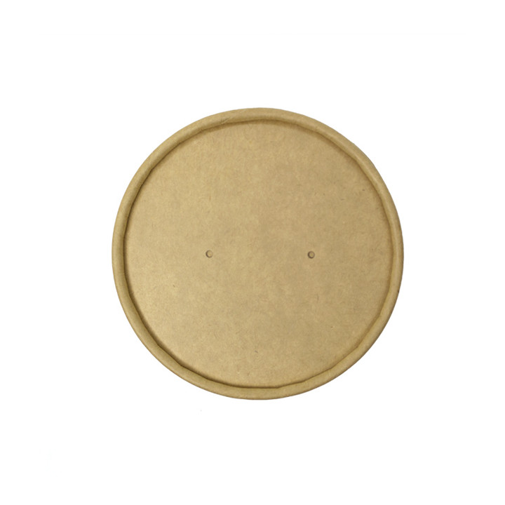 Kraft Carton Lid for Carton Pots of 9,0cm (25 Units)