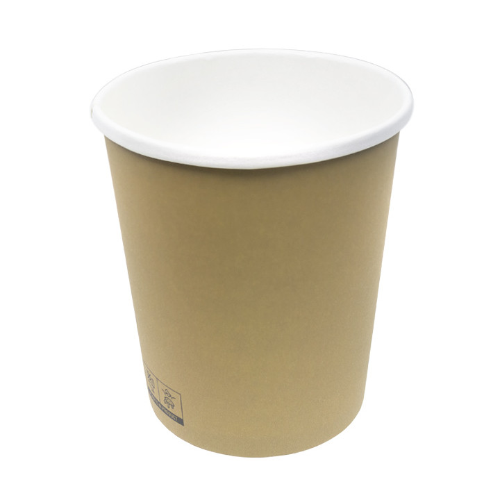 Kraft Carton Pot with White Border 1.000ml Ø11,7cm (25 Units)