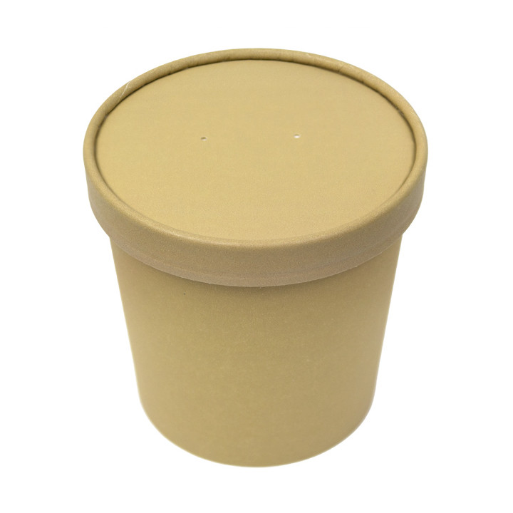 Kraft Carton Lid for Carton Pots of 11,7cm (25 Units)
