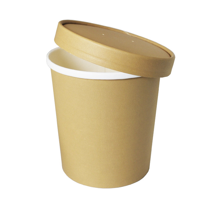 Kraft Carton Lid for Carton Pots of Ø11,7cm (375 Units)