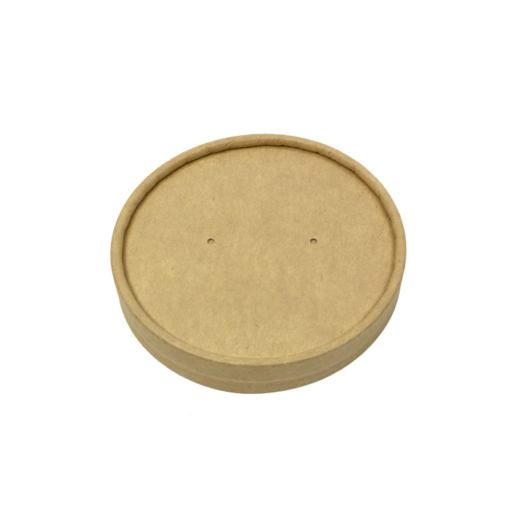 Kraft Carton Lid for Carton Pots of 9,0cm (25 Units)