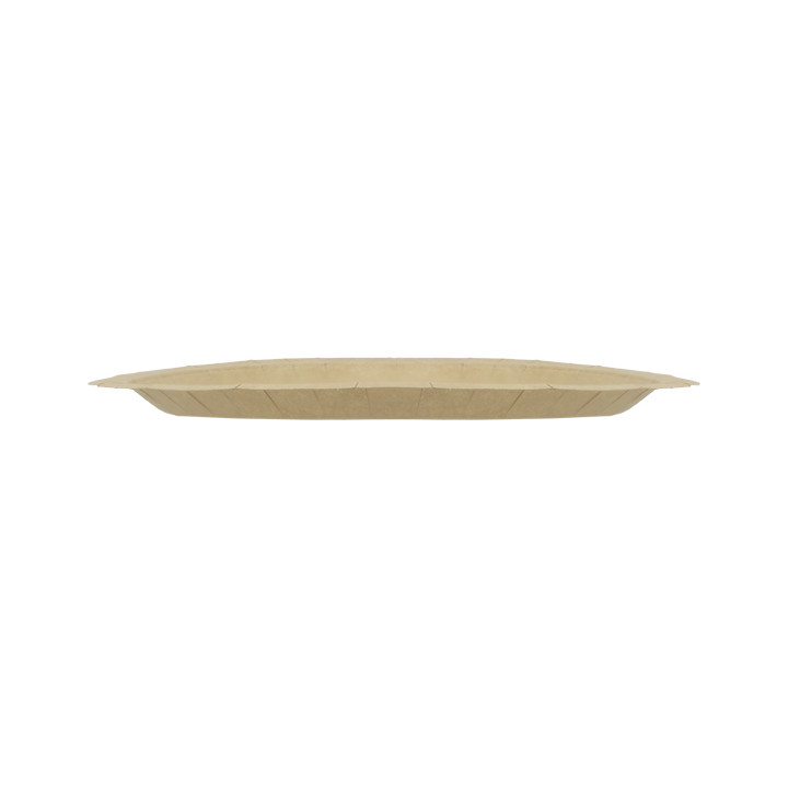 Paper Plate Round Greaseproof Shape Kraft Ø26cm 245g/m² (350 Units) 