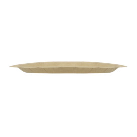 Paper Plate Round Greaseproof Shape Kraft Ø26cm 245g/m² (50 Units) 