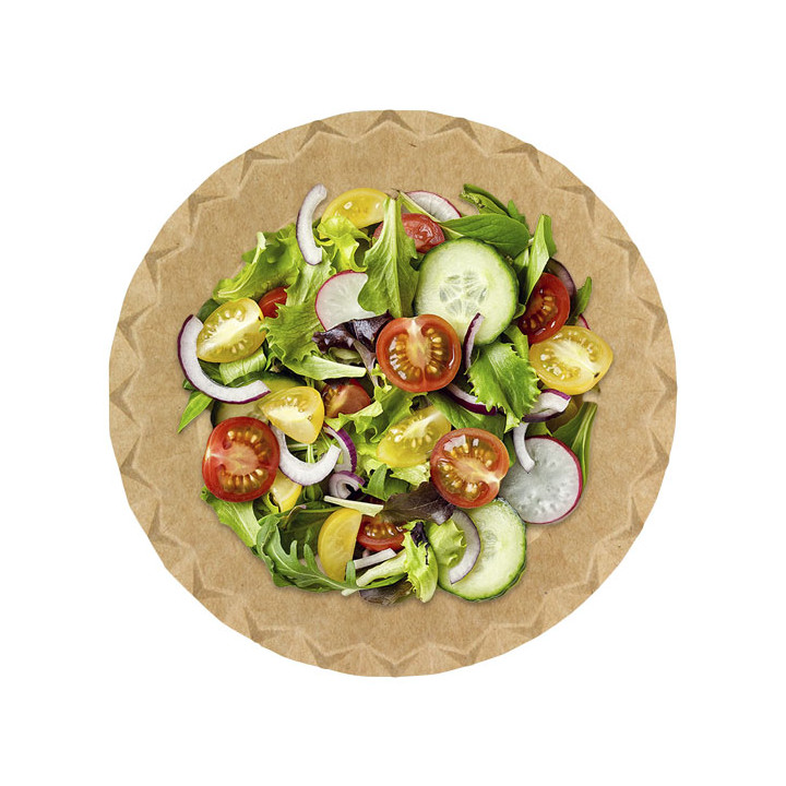 Kraft Paper Plate “Flower” Ø18cm 225g/m² (700 Units)