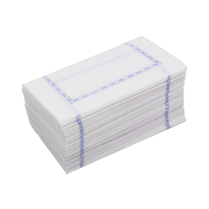 Paper Napkin "Zigzag" Decorative Border White 14x14cm (250 Units)