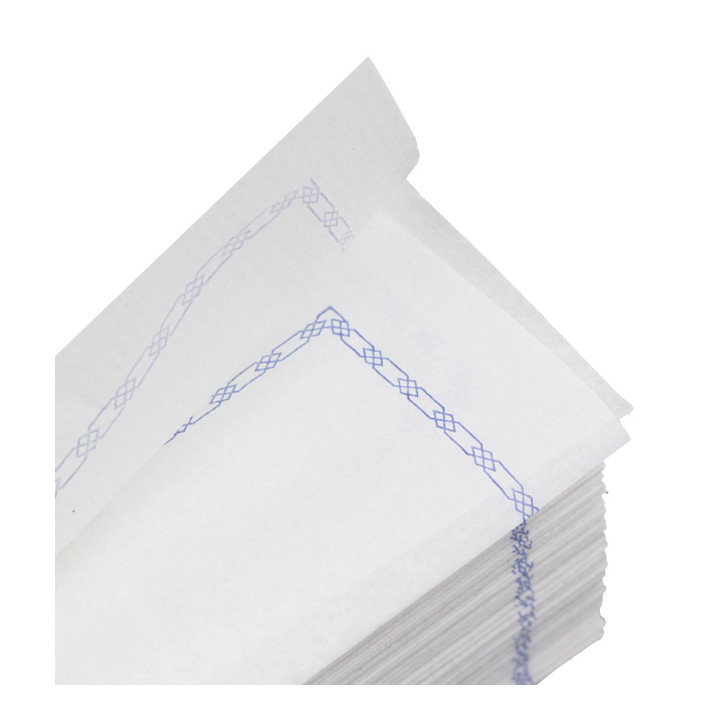 Paper Napkin "Zigzag" Decorative Border White 14x14cm (250 Units)