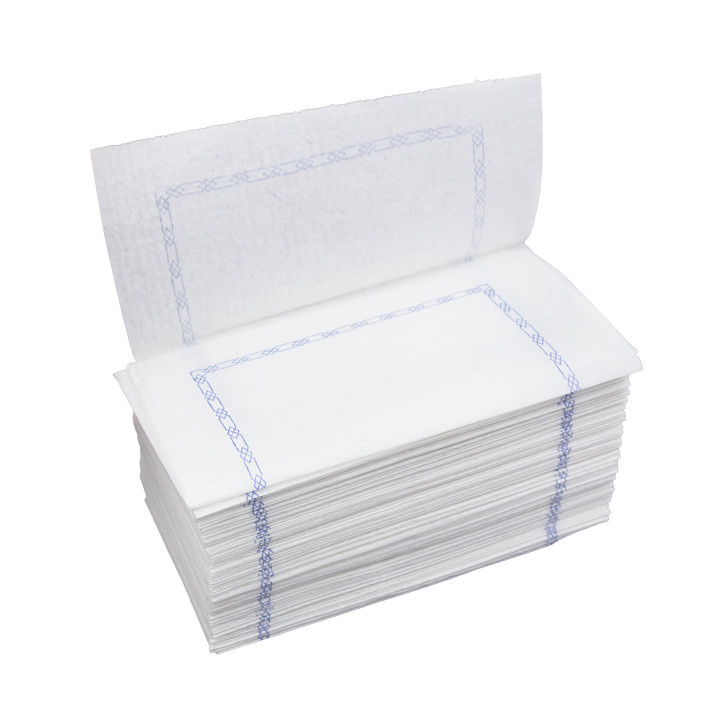 Paper Napkin "Zigzag" Decorative Border White 14x14cm (250 Units)