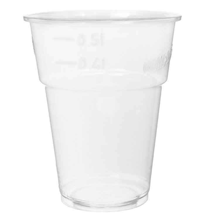 Cornstarch Cup PLA Bio Clear 575ml (40 Units) 