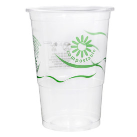Compostable PLA Cup Clear 250ml Ø7,3cm (500 Units)