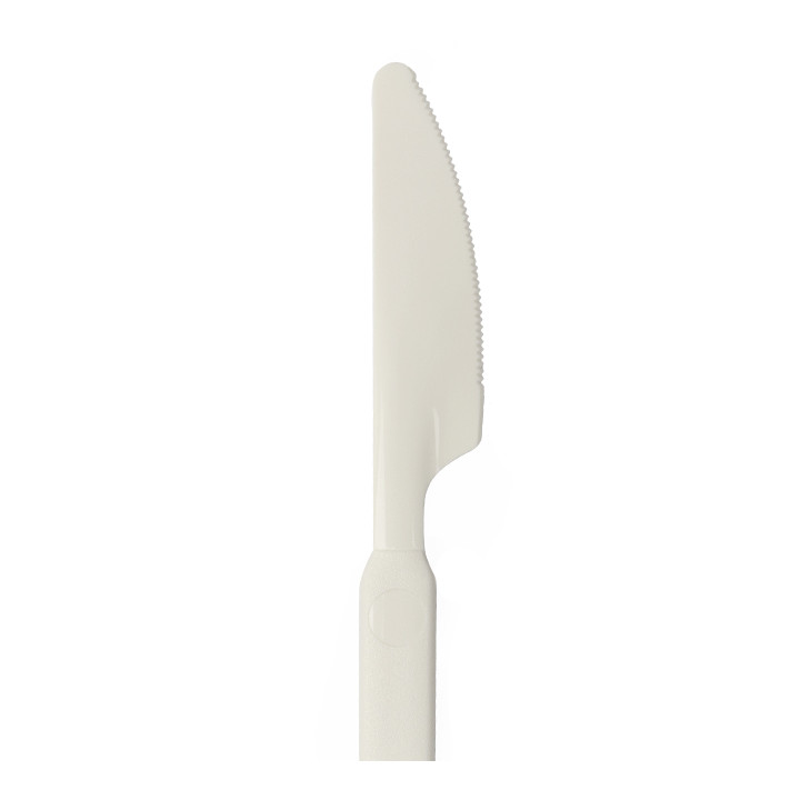Reusable Durable Knife in PP Cream 18,9cm (20 Units)