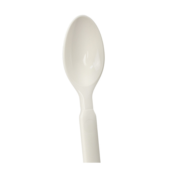 Reusable Durable Spoon in PP Cream 16,9cm (20 Units)