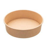 Salad Bowl Kraft Cardboard 950ml Ø18,5cm (50 Units)