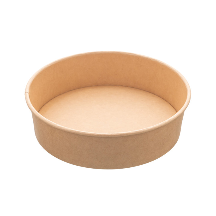 Salad Bowl Kraft Cardboard 950ml Ø18,5cm (300 Units)