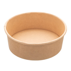 Salad Bowl Kraft Cardboard 1.300ml Ø18,5cm (300 Units)