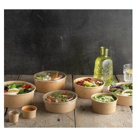 Lid in PET for Soup Bowl 370/550ml Ø11,5cm (300 Units)