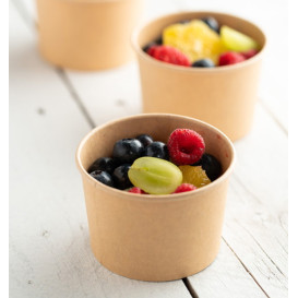 Dessert Cup Kraft Cardboard 250ml Ø9,0cm (50 Units)