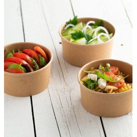 Multi-Food Bowl Kraft Cardboard 370ml Ø11,5cm (300 Units)