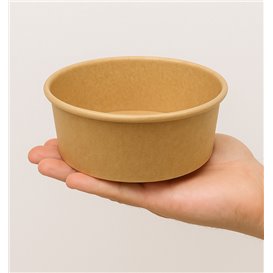 Multi-Food Bowl Kraft Cardboard 370ml Ø11,5cm (50 Units)