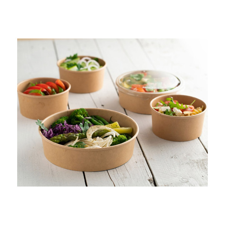 Multi-Food Bowl Kraft Cardboard 370ml Ø11,5cm (50 Units)