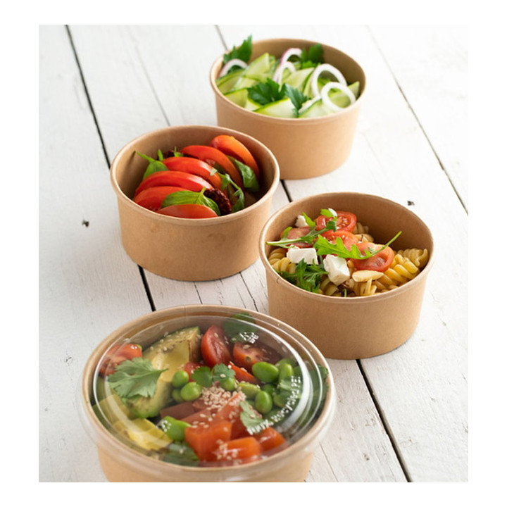 Multi-Food Bowl Kraft Cardboard 370ml Ø11,5cm (300 Units)