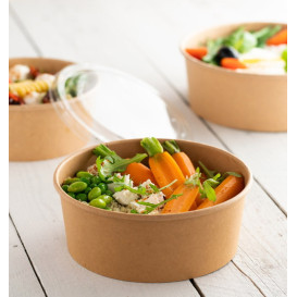 Salad Bowl Kraft Cardboard 600ml Ø15,0cm (50 Units)