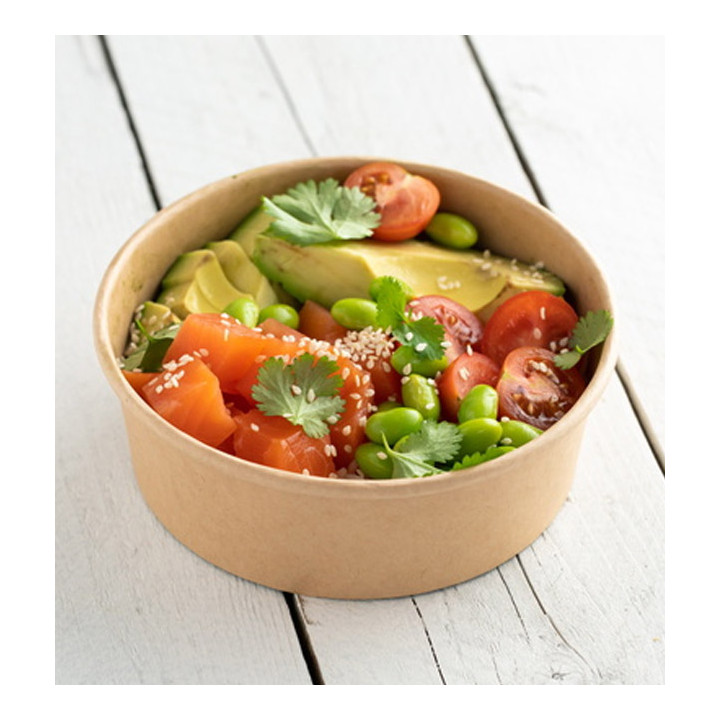 Salad Bowl Kraft Cardboard 750ml Ø15,0cm (50 Units)