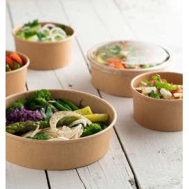 Salad Bowl Kraft Cardboard 750ml Ø15,0cm (50 Units)