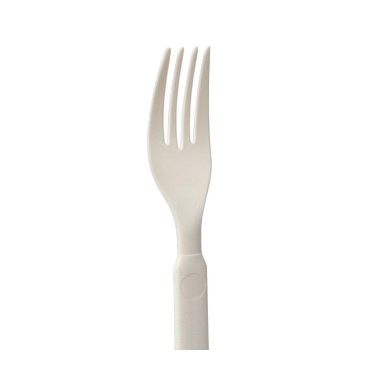Reusable Durable Fork in PP Cream 17,9cm (50 Units)