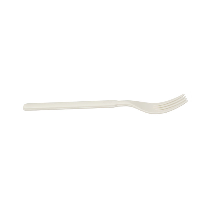 Reusable Durable Fork in PP Cream 17,9cm (20 Units)