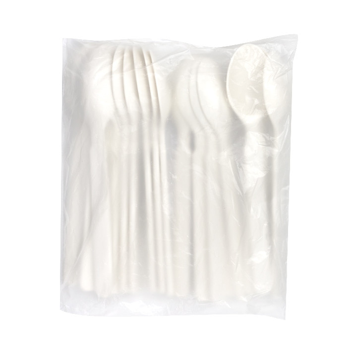 Reusable Durable Spoon in PP Cream 16,9cm (20 Units)