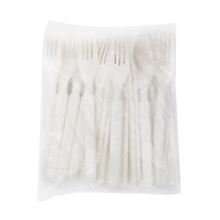 Reusable Durable Fork in PP Cream 17,9cm (500 Units)