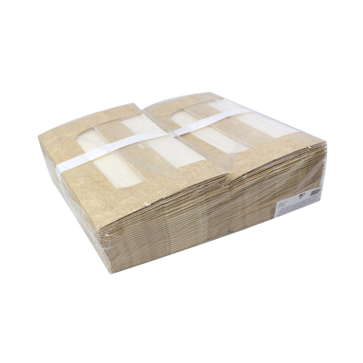 Rectangular Cardboard Box PackiPack Vision Kraft 32x14x5cm (50 Units)