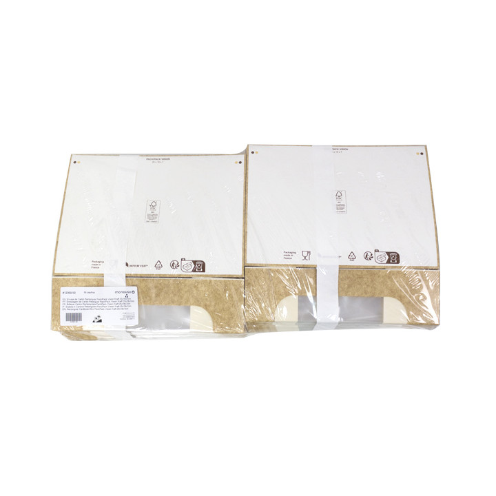 Rectangular Cardboard Box PackiPack Vision Kraft 25x18x7cm (50 Units)
