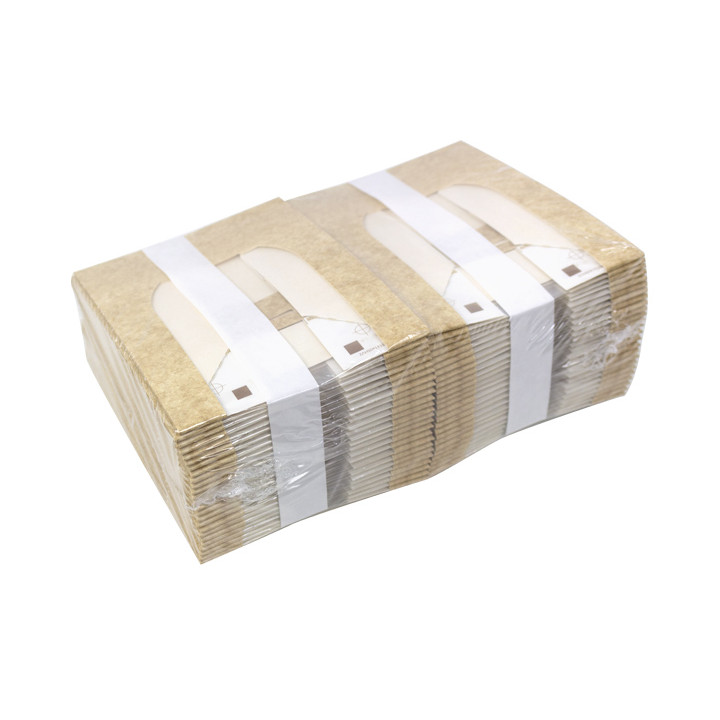 Square Cardboard Box PackiPack Vision Kraft 14x14x5cm (50 Units)