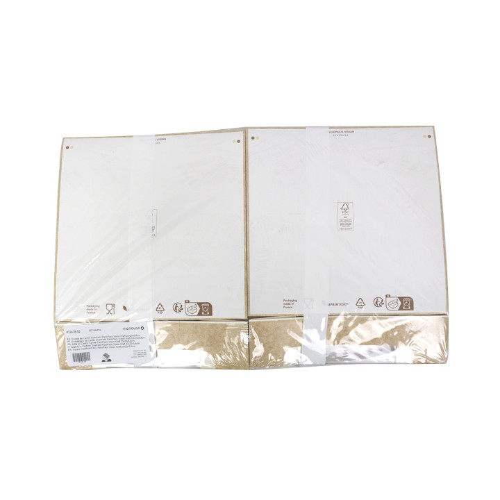 Square Cardboard Box PackiPack Vision Kraft 23x23x5,8cm (50 Units)