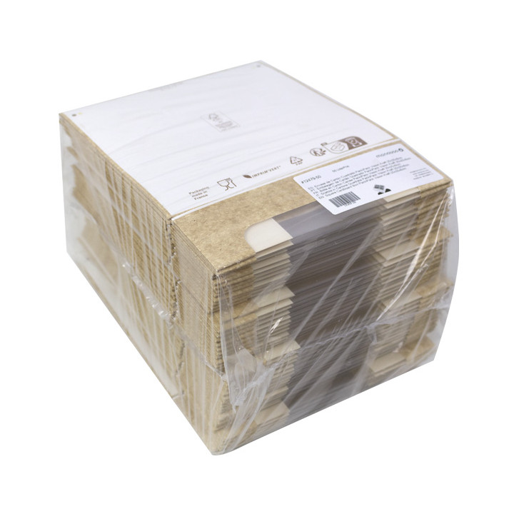 Square Cardboard Box PackiPack Vision Kraft 20x20x6cm (X Units)