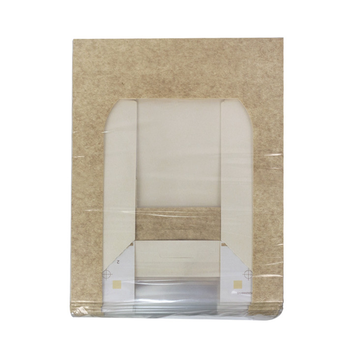 Square Cardboard Box PackiPack Vision Kraft 20x20x6cm (50 Units)
