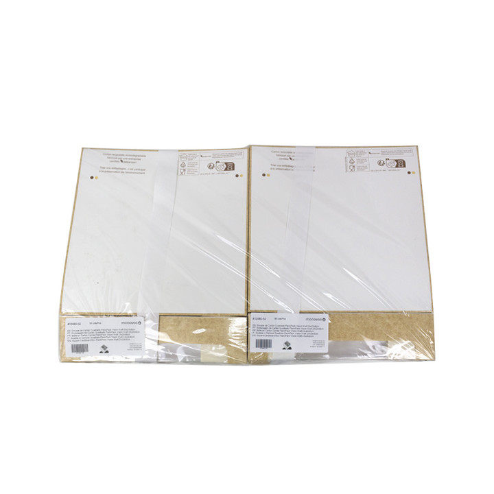 Square Cardboard Box PackiPack Vision Kraft 24x24x6cm (50 Units)