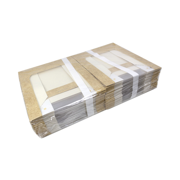 Square Cardboard Box PackiPack Vision Kraft 28x28x8cm (50 Units)