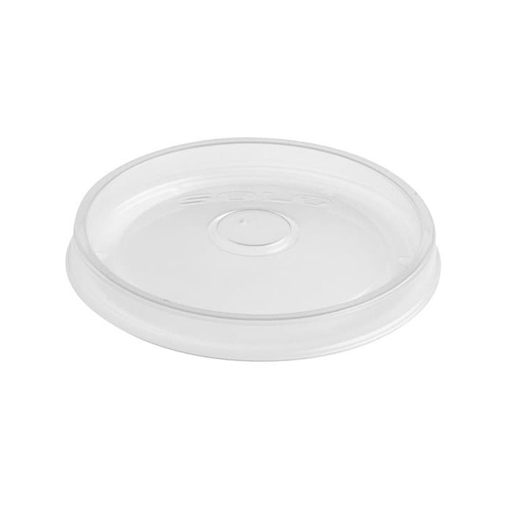 Plastic Lid PP Flat Translucent Ø9,8cm 
