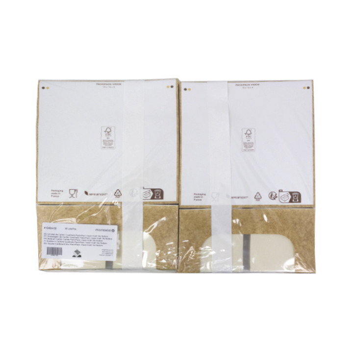 Square Cardboard Box PackiPack Vision Kraft 19x19x9cm (X Units)