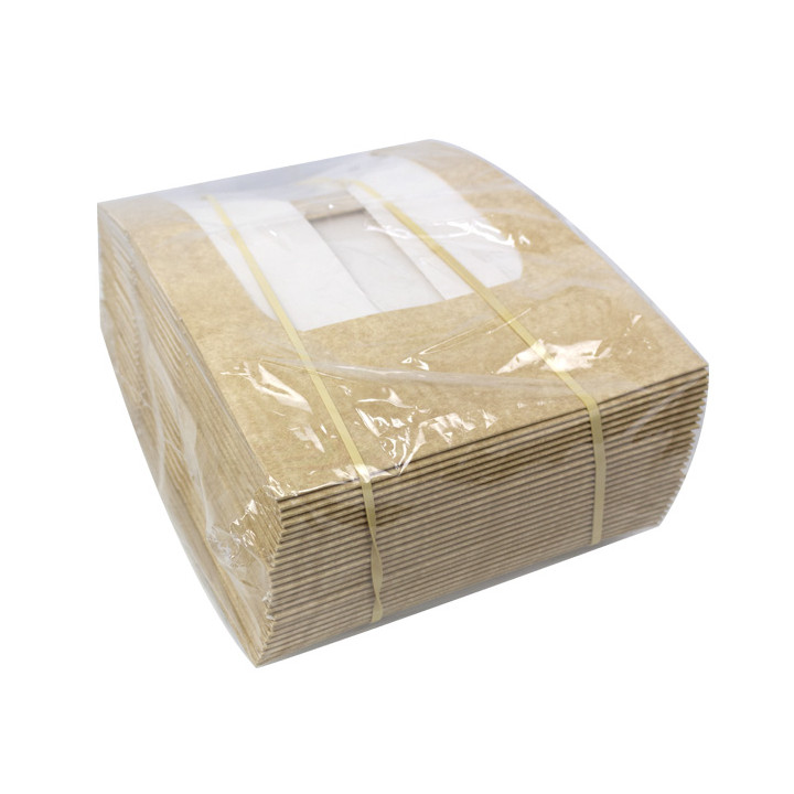 Square Cardboard Box PackiPack Vision Kraft 24x24x10cm (X Units)
