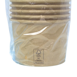Dessert Cup Kraft-Kraft Cardboard 250ml Ø9,0cm (50 Units)