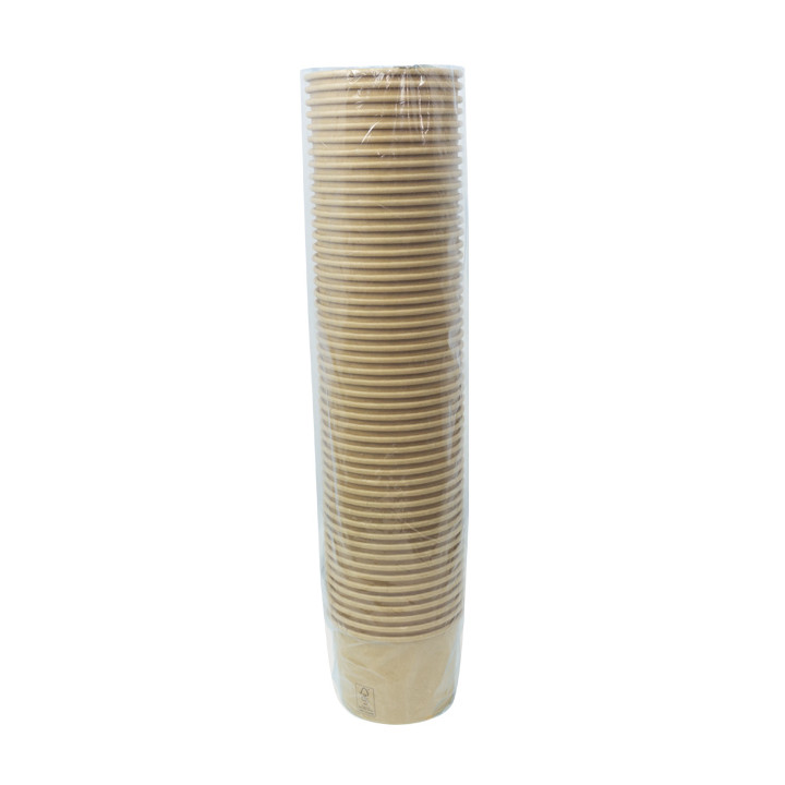 Multi-Food Bowl Kraft-Kraft Cardboard 550ml Ø11,5cm (300 Units)