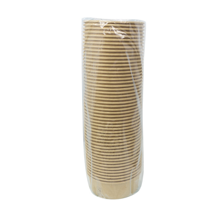 Salad Bowl Kraft-Kraft Cardboard 600ml Ø15,0cm (50 Units)