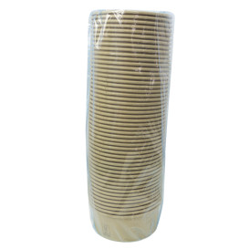 Salad Bowl Kraft-Kraft Cardboard 750ml Ø15,0cm (50 Units)
