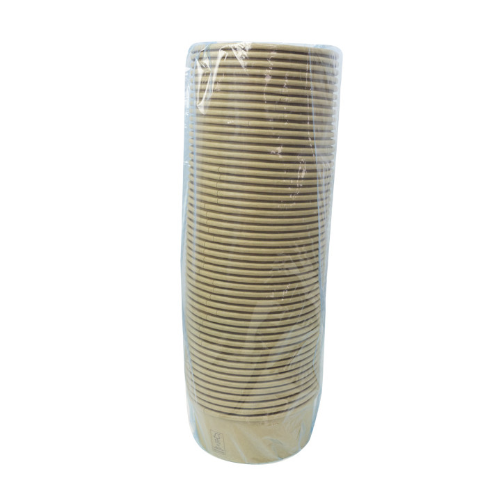 Salad Bowl Kraft-Kraft Cardboard 750ml Ø15,0cm (50 Units)