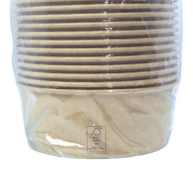 Salad Bowl Kraft-Kraft Cardboard 1.000ml Ø16,6cm (50 Units)