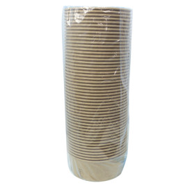 Salad Bowl Kraft-Kraft Cardboard 1.000ml Ø16,6cm (50 Units)