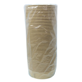 Salad Bowl Kraft-Kraft Cardboard 950ml Ø18,5cm (300 Units)